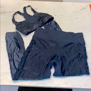 FP Movement Yoga Braided Side Slit Set Bra Pants